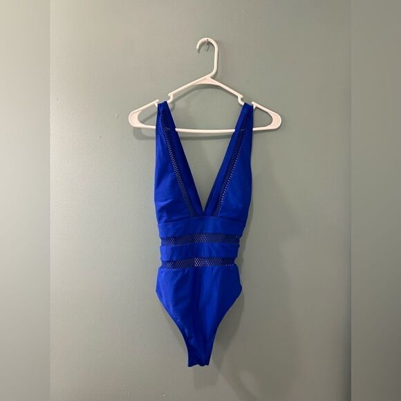 Preowned … SHEIN “Size: L” Royal Blue Swimsuit - Picture 1 of 3
